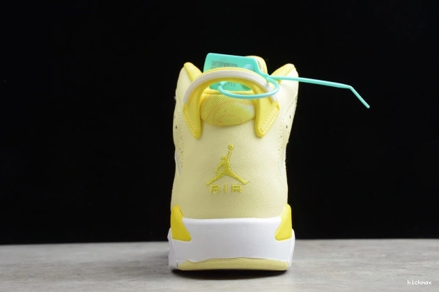 Cheap MAX Yellow Retro Floral Jordan 6 Air 543390-800 Dynamic (GS) 0723